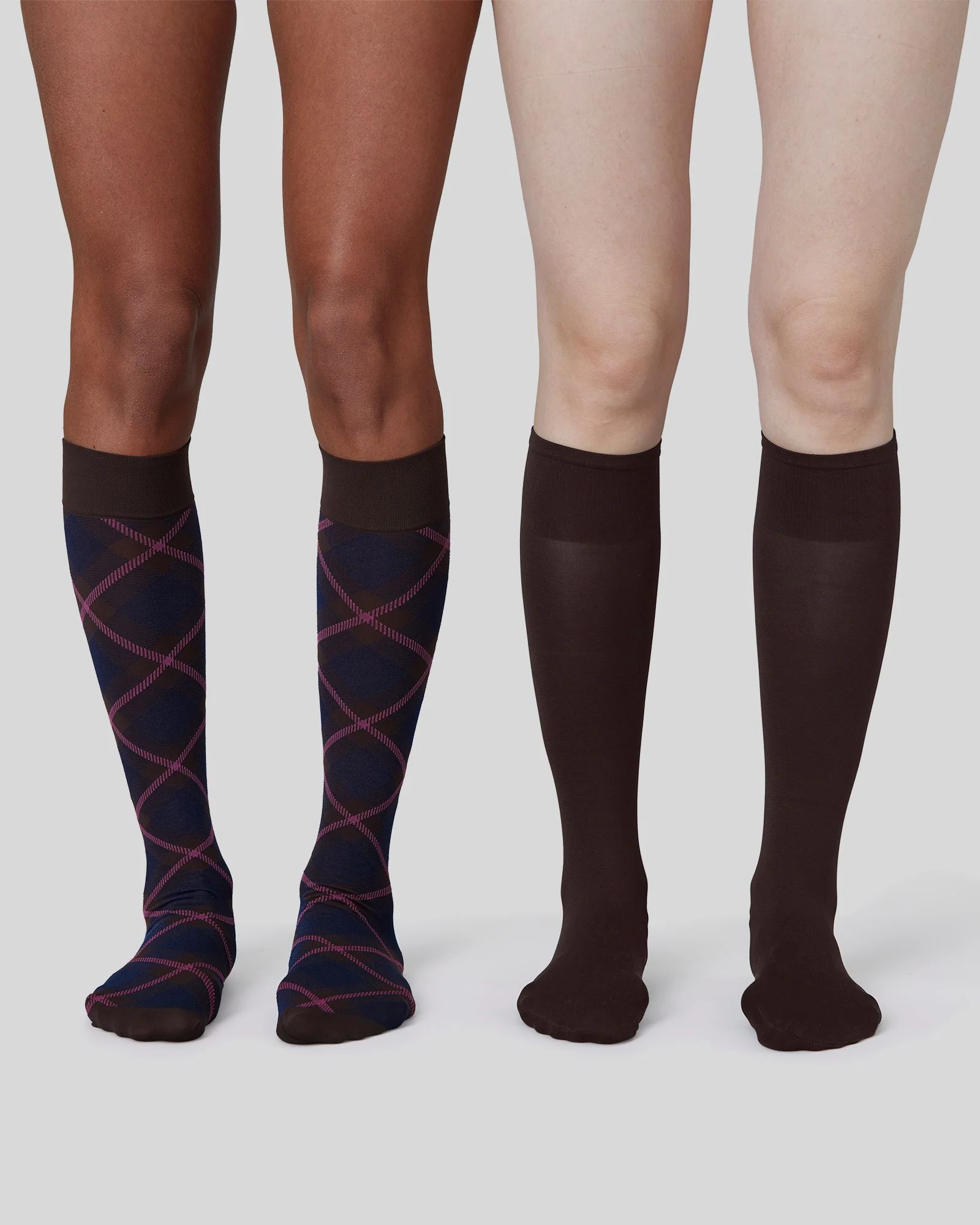 2-Pack Franka Check & Solid Knee-Highs - Image 3
