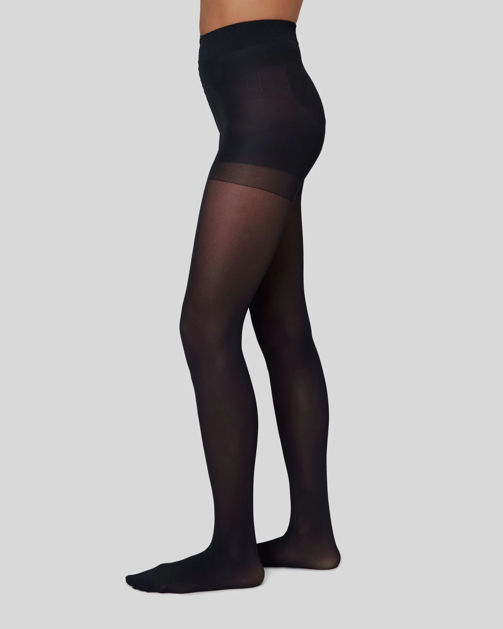 3-Pack Black Tights: Olivia, Svea & Anna - Image 4