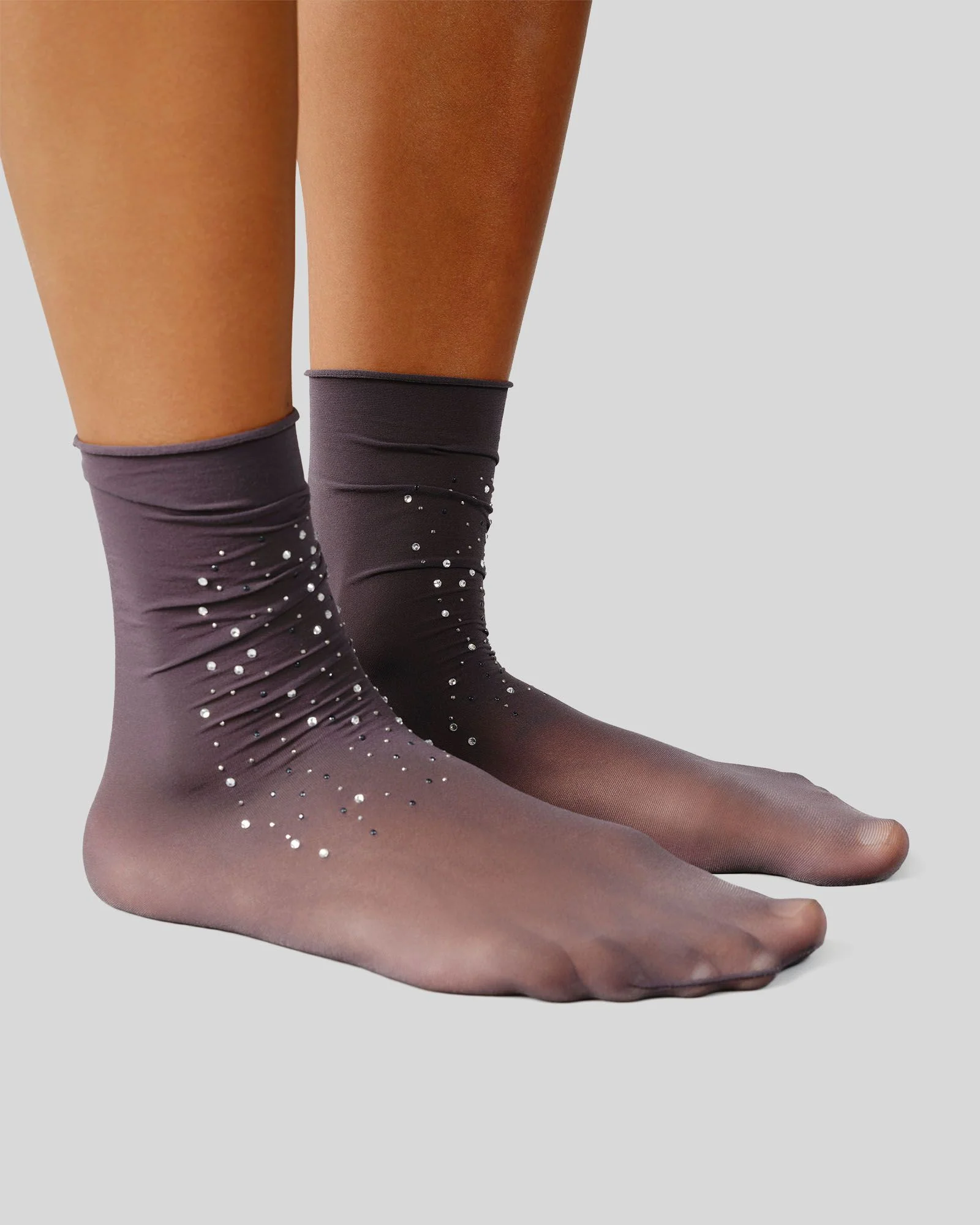 Pauline Rhinestone Socks - Image 3