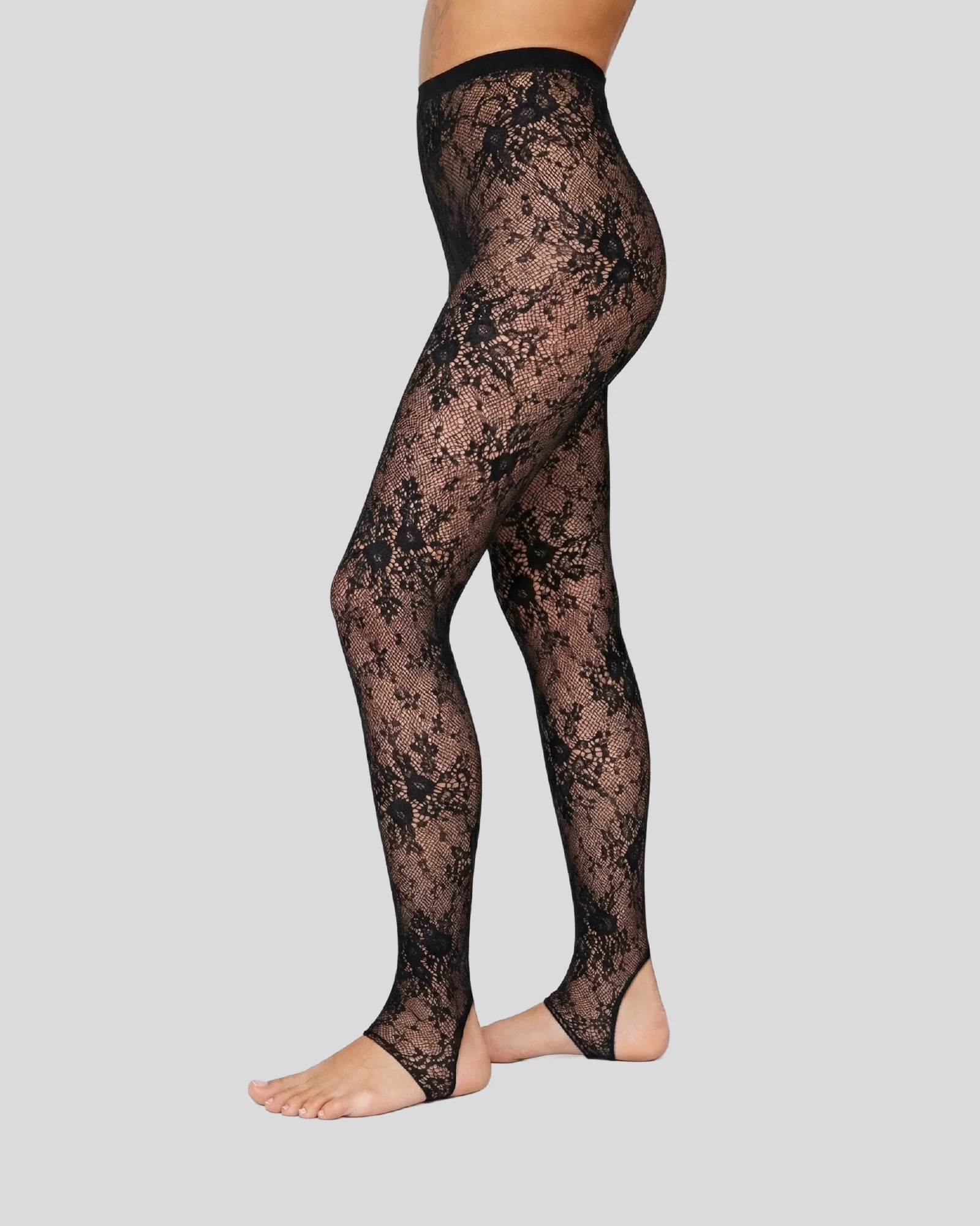 Rosa Lace Stirrup Leggings - Image 3
