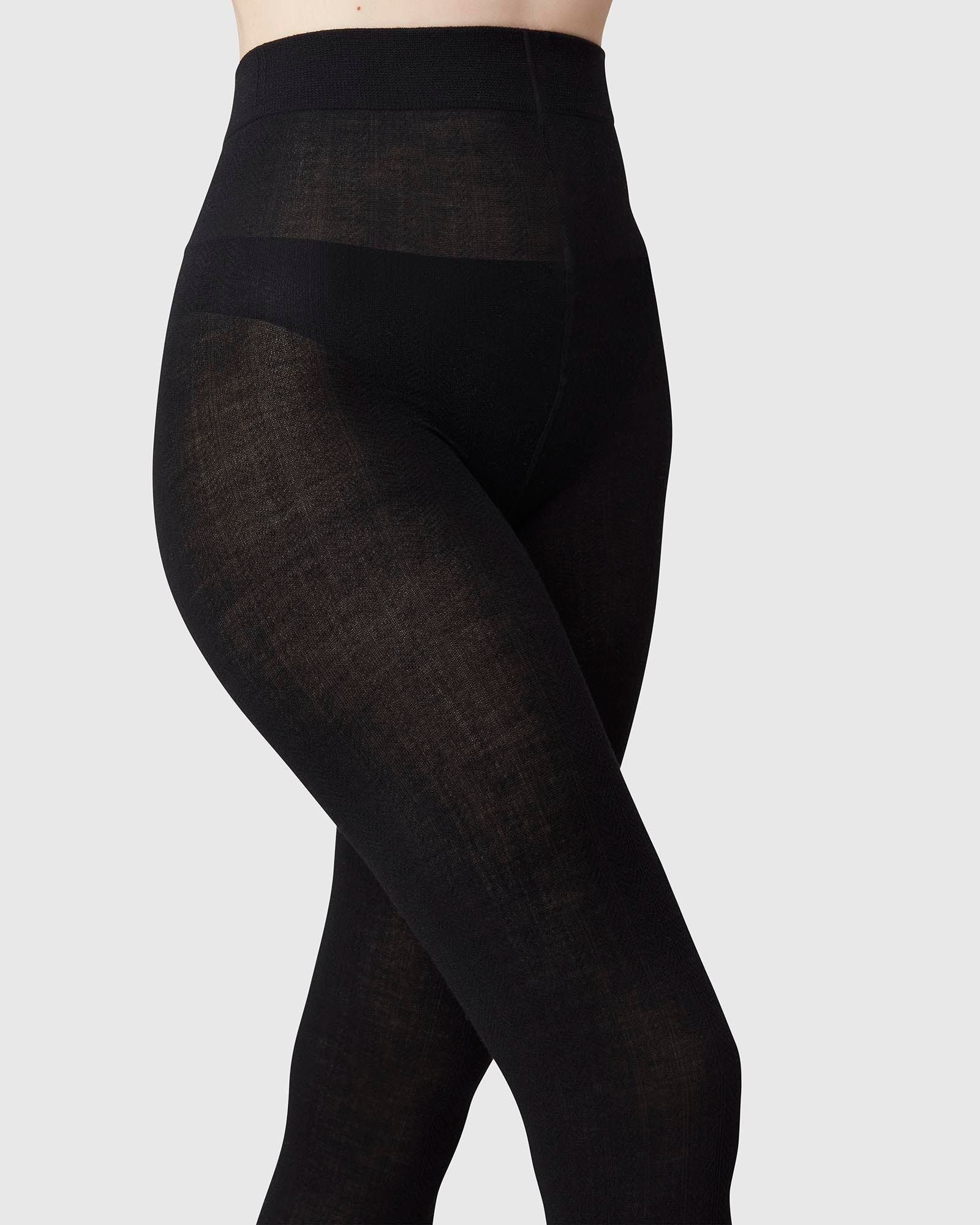 Ylva Wool Fishbone Tights - Image 3