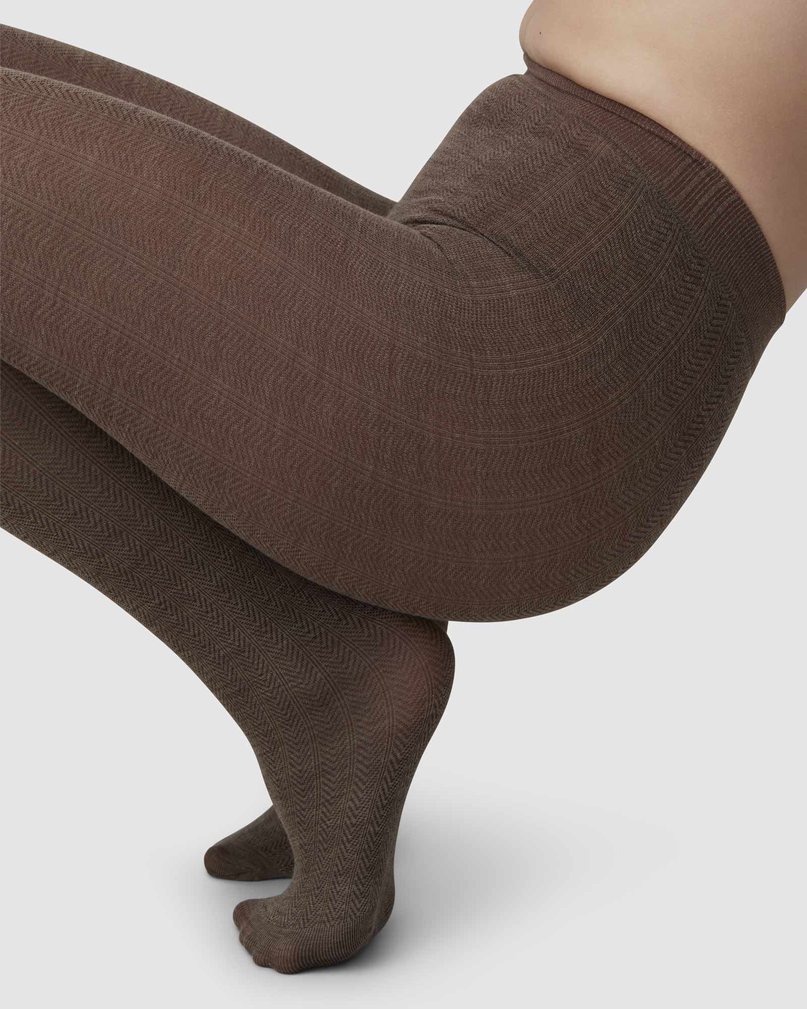 Ylva Wool Fishbone Tights - Image 3